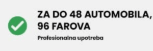 za do 48 automobila 96 farova